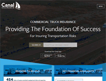 Tablet Screenshot of canalinsurance.com